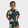 Toddler Boys' 2pc Disney Mickey and Friends Top & Shorts Set - Black - 3 of 4