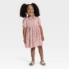 Toddler Girls' Short Sleeve Floral Woven Dress - Cat & Jack™ - 3 of 3
