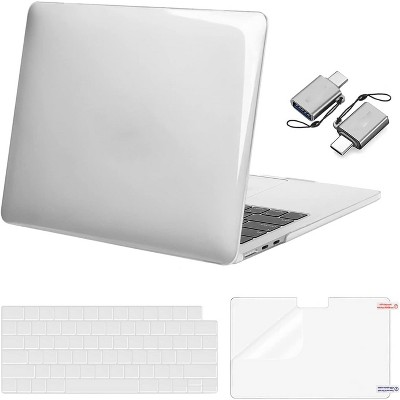 MaseiKar Compatible with MacBook Air 13 inch Case , Plastic Hard Shell&Keyboard Cover&Screen Film&Type C for MacBook Air 13.6 inch Case