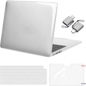 MaseiKar Compatible with MacBook Air 13 inch Case , Plastic Hard Shell&Keyboard Cover&Screen Film&Type C for MacBook Air 13.6 inch Case - 1 of 4