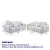 Teddy Fabric 3+3 Seater Sofa Set,Oversized Modern Upholstered Couch Combo with Plush Cushions for Living Room,Apartment-Baofuwish - 4 of 4