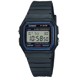 Casio Men's Classic Digital Watch with Black Strap - F-91W-1 - 1 of 2