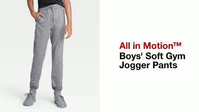 Boys' Soft Gym Jogger Pants - All In Motion™ Black L : Target