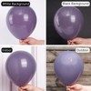 PartyWoo Balloons Dusty Purple Matte Mauve Dark 12 Inch 50 pcs - 2 of 4