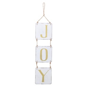 Beachcombers Vertical Joy Sign With Rope 5 x 33 x 0.25 Inches. - 1 of 2