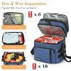 Tirrinia Large Lunch Bag for Mens - Insulated Dual Compartment Leakproof Lunch Box - Reusable Lunch Cooler Tote with Shoulder Strap - 2 of 4