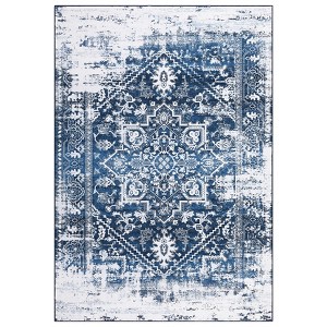 Vintage Floral Medallion Living Room Rugs, Soft Washable Non Slip Large Carpet for Bedroom Dining Room Office - 1 of 4