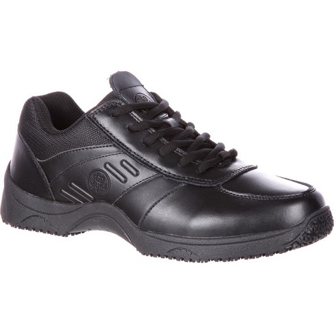 target black slip on shoes