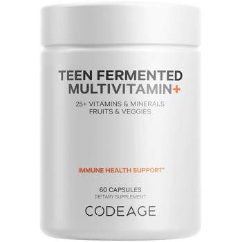 Codeage Teen Fermented Multivitamin Vegan Capsules - 60ct