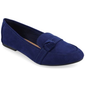 Journee Womens Marci Slip On Round Toe Loafer Flats - 1 of 4