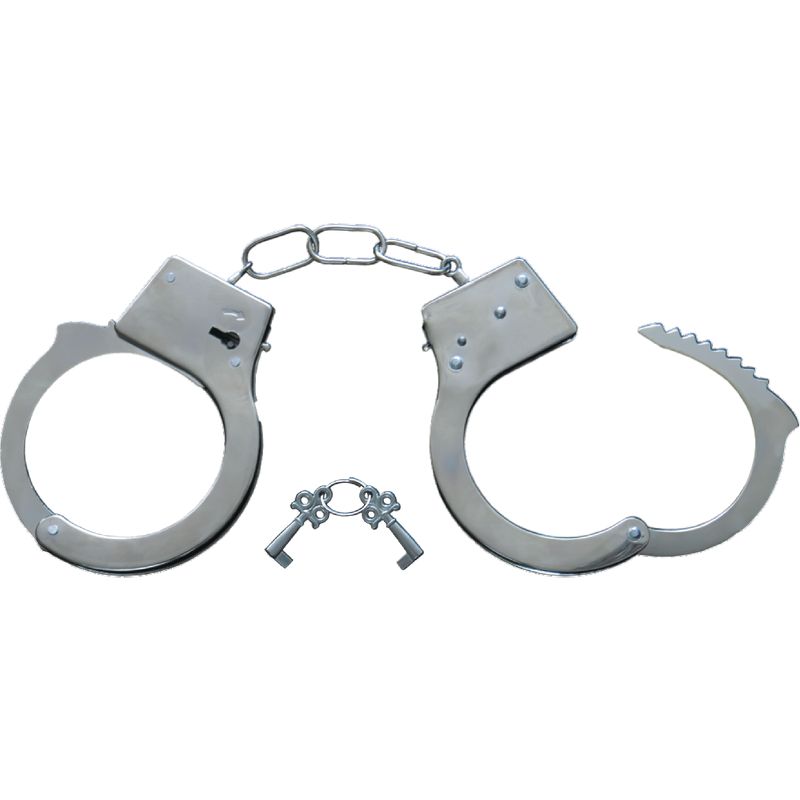 Dress Up America Metal Hand Cuffs for Kids, 1 of 2