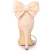 Allegra K Women's Bow Back Ankle Straps Stiletto High Heel Sandals - 3 of 4