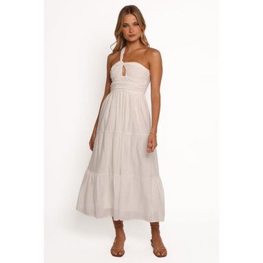 white maroon dress White & Maroon Khesh A-Line Dress