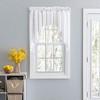 Ellis Stacey 3" Rod Pocket High Quality Fabric Solid Color Window Lined Swag Set White - 2 of 4