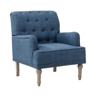 Naida Armchair with Carved Legs | ARTFUL LIVING DESIGN - 1 of 4