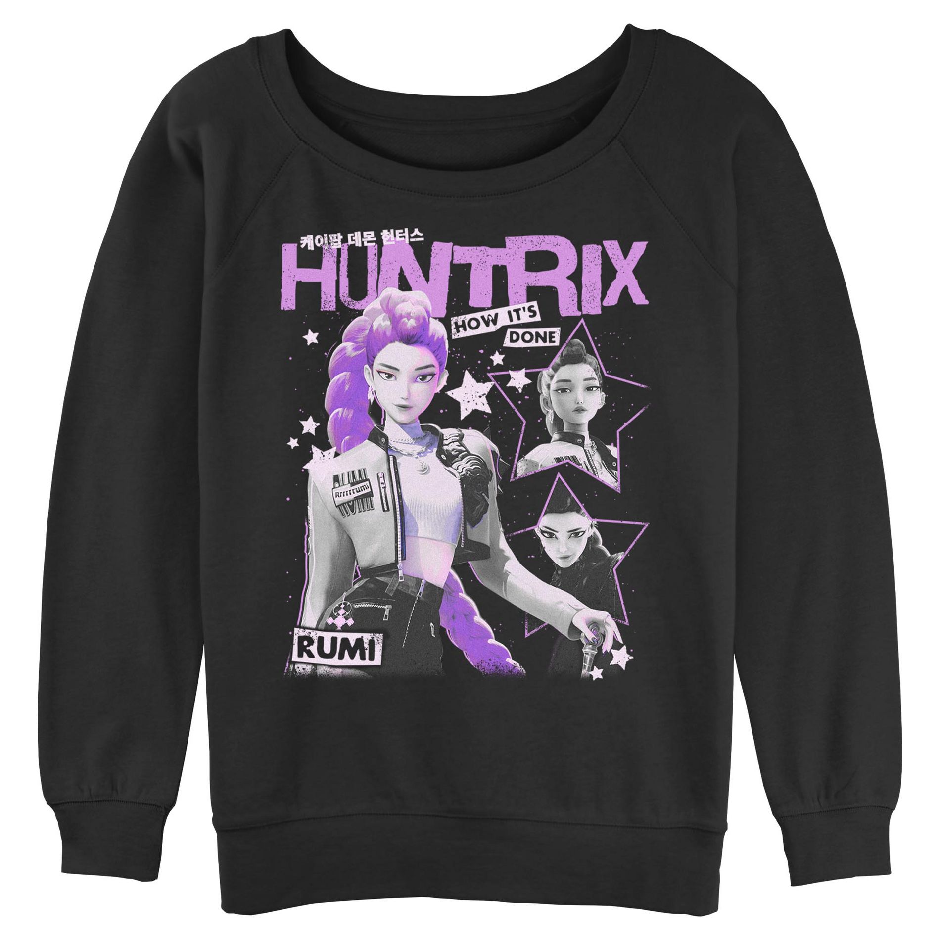 Juniors KPop Demon Hunters Pop Star Huntrix Rumi Sweatshirt