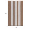 Colonial Mills Everglades Vertical Stripe - Mocha 3 Ft x5 Ft Rectangle Rug Indoor/Outdoor 100% Polypropylene - 2 of 4
