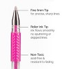 KINGART Gel Pens, Soft Grip, 24 Pink & Purple Tone Colors - 2 of 4
