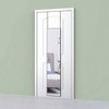 Large Full Length Mirror 65 Inchx 13.8 Inch Black Aluminum Frame Over Door or Wall Mounted Mirror for Bedroom Bathroom Closet - 4 of 4