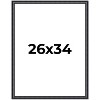 PosterPalooza | Linear Black Picture Frame - UV Acrylic, Foam Board Backing, Hanging Hardware - 2 of 4