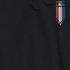 Americana Men's Usa Star Flag Lc Black Long Sleeve Graphic Cotton Sweatshirt Hoodie - 2 of 4