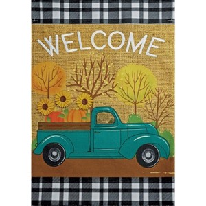 Briarwood Lane Fall House Flag 40x28 For Outdoor Autumn Pickup Truck Burlap For Fall House Flag - 1 of 4