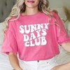 Simply Sage Market Women's Sunny Days Club Short Sleeve Garment Dyed Tee - 2 of 3