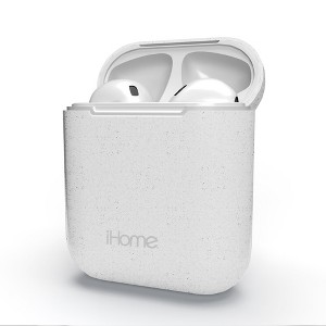 iHome AirPods Case Cover, Compatible with AirPods Generation 1 & 2, Sleek Sandspray Finish, Heavy Duty Protection, White - 1 of 4