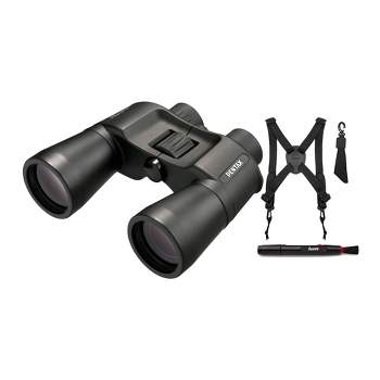 Pentax Jupiter 10x50 Binoculars with Binocular Harness and Cleaning Pen Bundle
