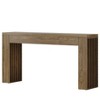 HDZNVF 59in Farmhouse Console Table with Vertical Slat Legs - Sofa Table Behind Couch, Rustic Brown Entryway Table - 3 of 4