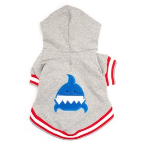 The Worthy Dog Shark Dog Sweatshirt Hoodie - 1 of 4