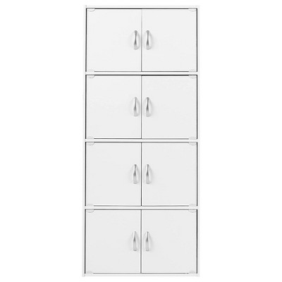 White 8-Door Multipurpose Storage Cabinet