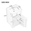 TOBILI 20" Bathroom Vanity with Sink, Bathroom Cabinet with Soft Closing Door, Storage Rack and Adjustable Shelve - 4 of 4