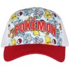 Pokemon Character Collage Sublimated Youth Snapback Trucker Hat OSFM - 3 of 4