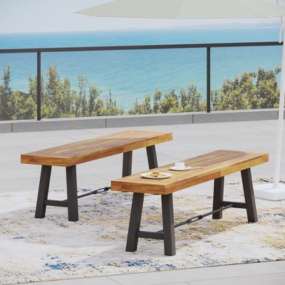 Maggift Outdoor Patio Seating Sets, Unique Design, Ideal for Conversations, Perfect for Gardens and Living Spaces, Beige, 63"*14.5"*17.75"