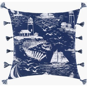 Livabliss Castaway Coastal Throw Pillow - 1 of 4