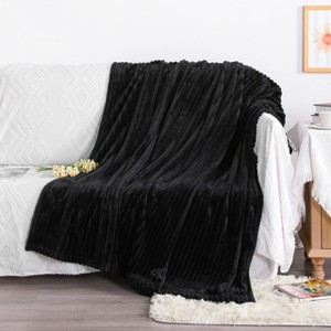 All Seasons Plush Flannel Blanket, Soft and Warm Bed Blanket for Couch Sofa Bed - NTBAY - 1 of 4