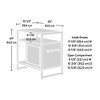 Homy Casa Industrial Nightstand with Drawer and Open Shelves, Side Table for Living Room or Bedroom, Walnut - 3 of 4