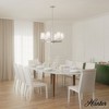 Hunter Fans 26" Nolita Ceiling Light Brushed Nickel 6-Bulb Chandelier - Elevate Your Space with Glamour and Style - 3 of 4