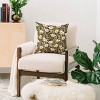 16"x16" Avenie Floral Meadow Spring Square Throw Pillow Green - Deny Designs: Indoor Abstract Design, Removable Cover - 4 of 4