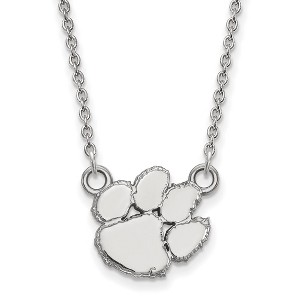 Black Bow Jewelry Sterling Silver Clemson Tigers NCAA Necklace 18 Inch - 1 of 4