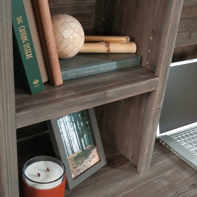 Pebble Pine Farmhouse Computer Hutch with Adjustable Shelves