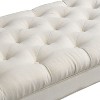 Okak Modern Diamond Button-Tufted Ottoman Bench with Rolled Arms,Upholstered Ottoman Stool for Bedroom,Entryway - 4 of 4