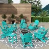 WestinTrends Malibu HDPE Outdoor Patio Folding Poly Adirondack Chair (12-Piece Set) - 2 of 4