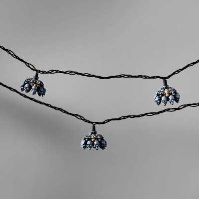  10ct Halloween Plastic Stacked Skulls Clear Bulb Novelty String Lights - Hyde & EEK! Boutique™ 