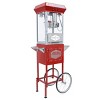 SEVOBAL Popcorn Poppers Movie Theater Style Popcorn Machine with Cart 12oz Kettle and Stainless Steel Accessories, Red, 26.18"*16.54"*54.76" - 3 of 4