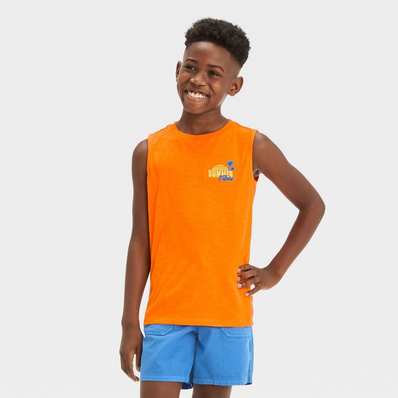 Boys' 'Above the Knee' Pull-On Shorts - Cat & Jack™ Blue, 6 of 7