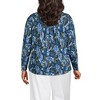 Lands' End Women's Long Sleeve Lightweight Jersey Notch Neck Tunic Top - 2 of 3