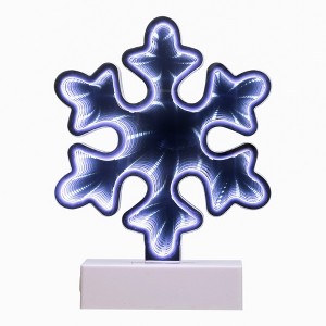 Northlight LED 3D Snowflake Christmas Infinity Mirror Light - 7.75" - 1 of 4
