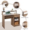 KTMBDW Computer Desk with 2 Drawers and Open Storage Shelf, Wood Writing Home Office Workstation, Office Desk with Drawers for Bedroom - 3 of 4